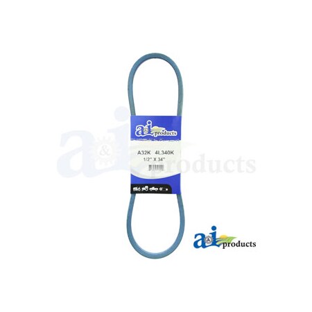 A & I Products Aramid Blue V-Belt (1/2" X 34" ) 15" x4.25" x0.5" A-A32K